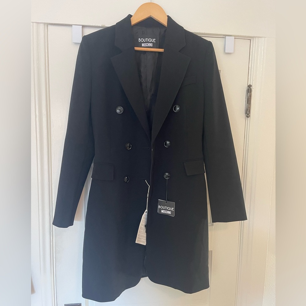 Boutique Moschino Black Blazer Dress NWT